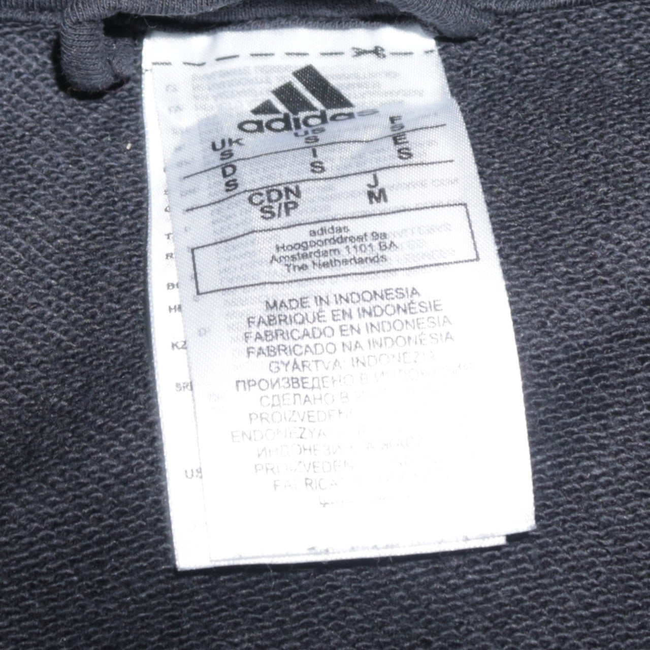 Adidas Men's Black Full Zip Hoodie Size S Sportswear