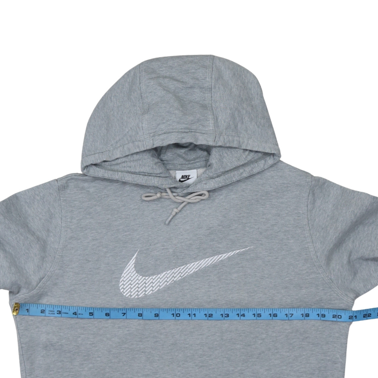 Nike Men's Grey Pullover Hoodie M Regular Fit Sportswear