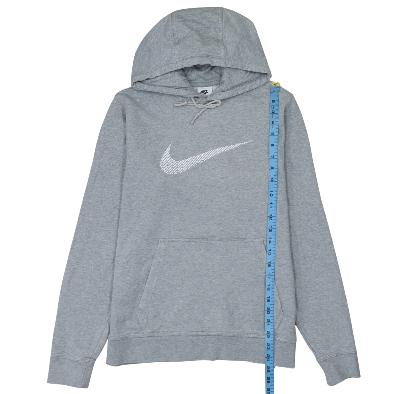 Nike Men's Grey Pullover Hoodie M Regular Fit Sportswear