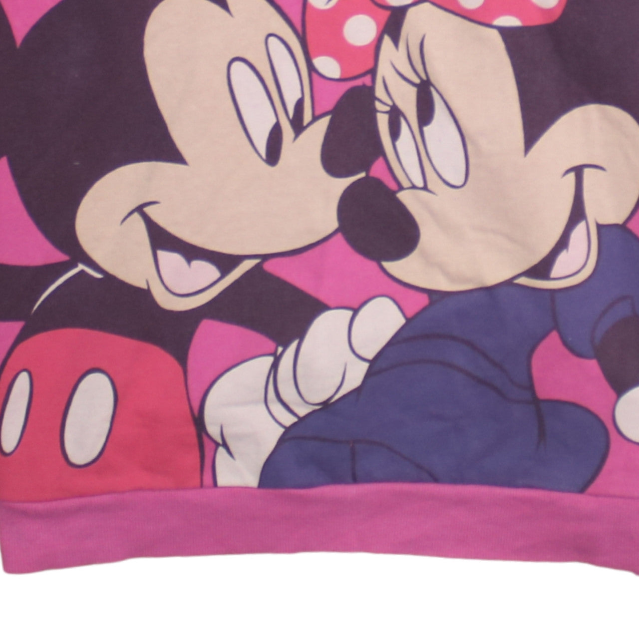 Disney at George Pink Minnie & Mickey Pullover Sweatshirt Womens UK 18