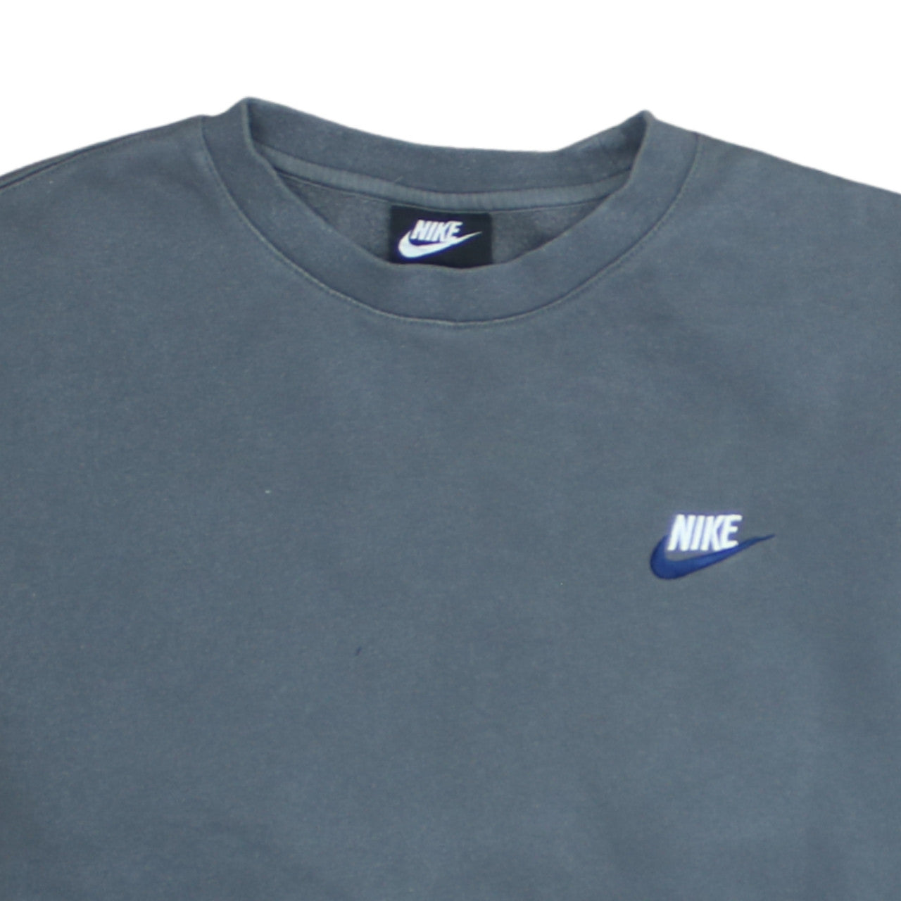 Nike Men's Blue Small Pullover Crew Neck Fleece Sweatshirt