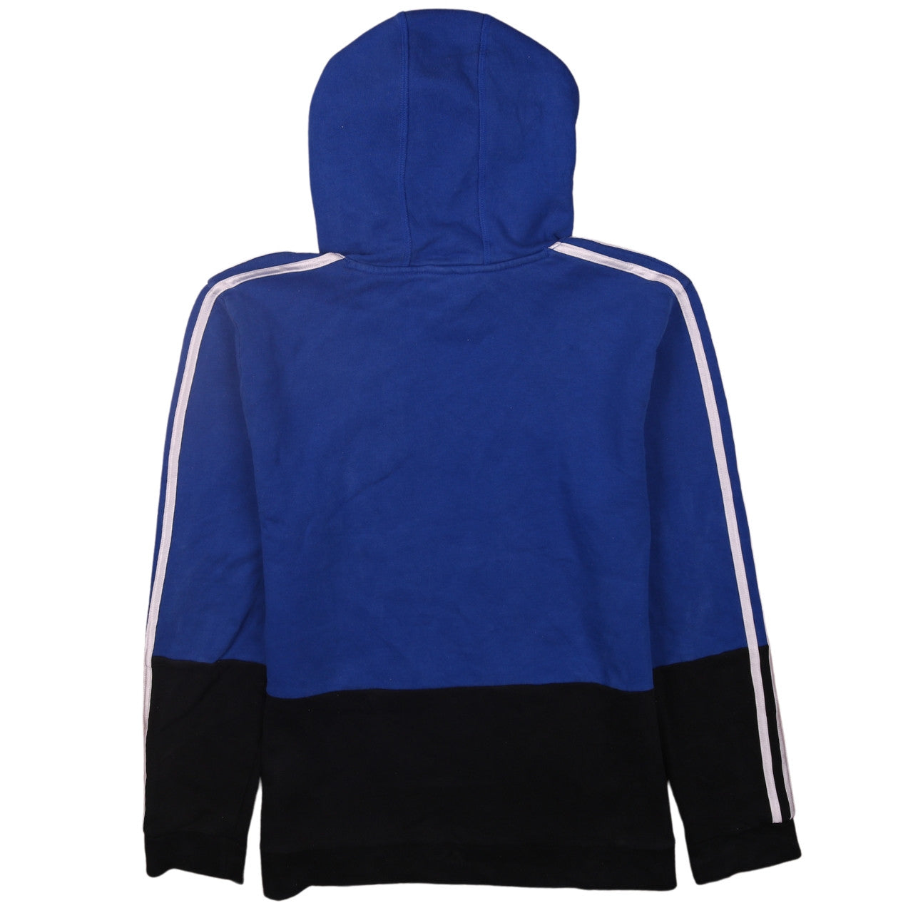 Adidas Womens Blue Pullover Hoodie 18/20 Cotton Blend Logo Sportswear