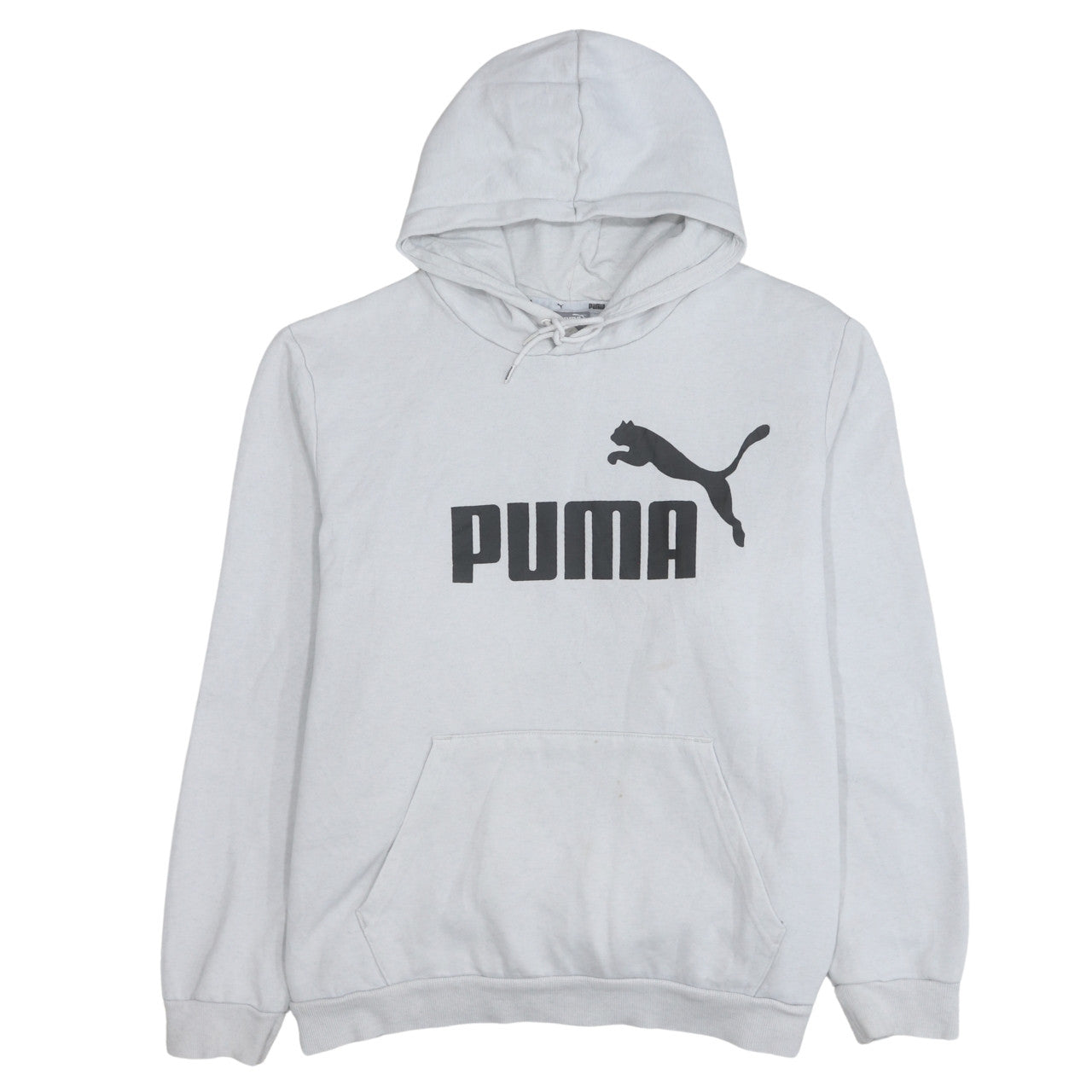 Puma Men's Grey 2XL Pullover Logo Hoodie Sweatshirt