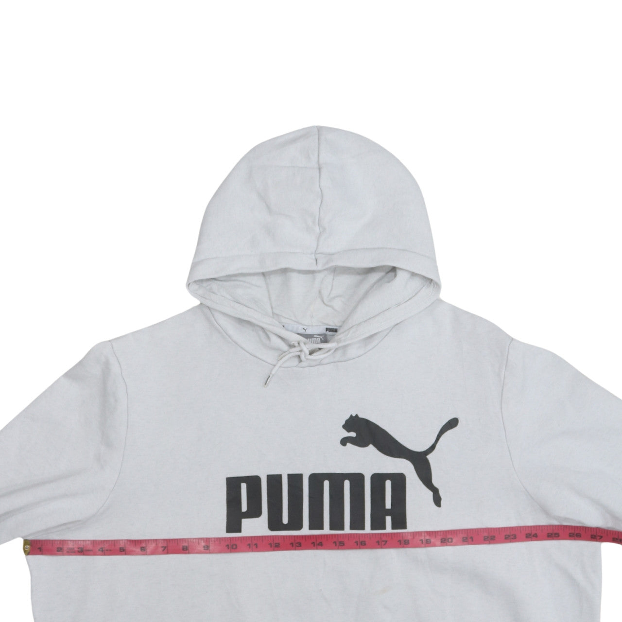 Puma Men's Grey 2XL Pullover Logo Hoodie Sweatshirt