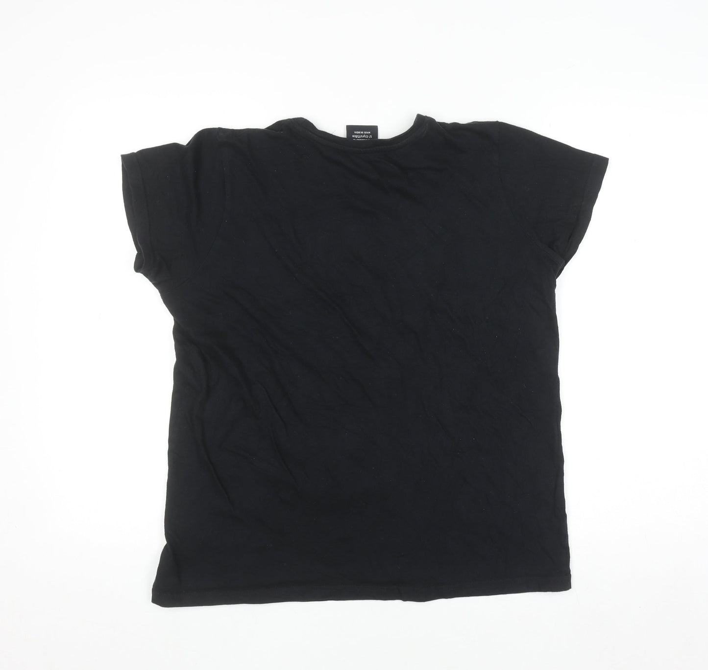 Super Mario Boys Black 12-13 Years Graphic T-Shirt by Difuzed