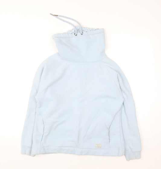 Quba & Co Women Blue Size 10 Pullover Hoodie with Drawstring Neck