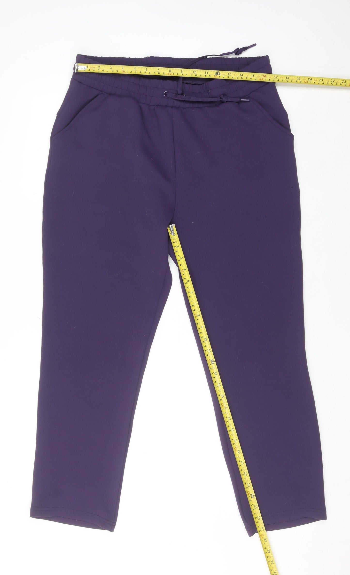 32 Degrees Heat Womens Purple Jogger Trousers L Elastic Waist Thermal