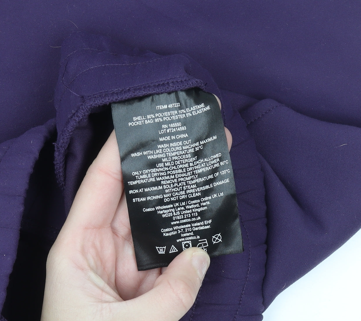 32 Degrees Heat Womens Purple Jogger Trousers L Elastic Waist Thermal