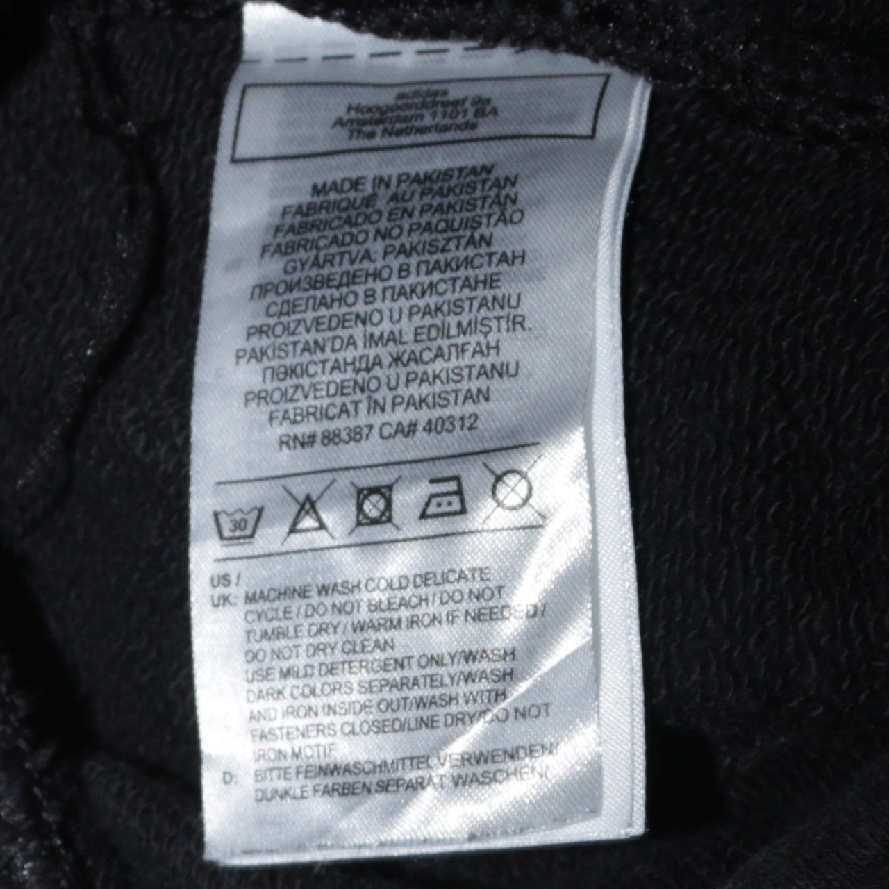 Adidas Womens Black Pullover Hoodie Size 10 Logo Hooded Sweatshirt