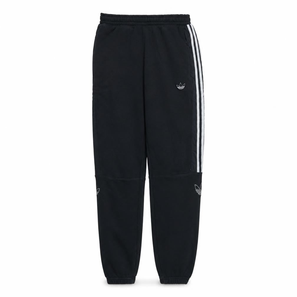 Adidas Womens Black Jogger Trousers Size M Elastic Waist Fleece