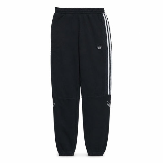 Adidas Womens Black Jogger Trousers Size M Elastic Waist Fleece