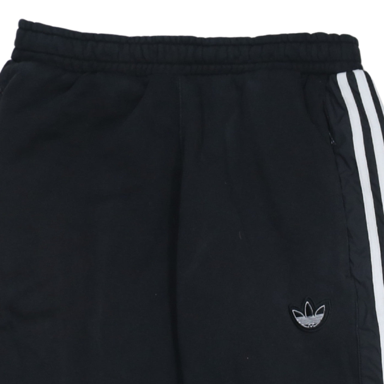 Adidas Womens Black Jogger Trousers Size M Elastic Waist Fleece