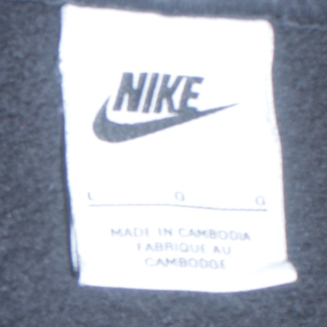 Nike Men's Black Pullover Hoodie L Regular Fit Sports Fleece