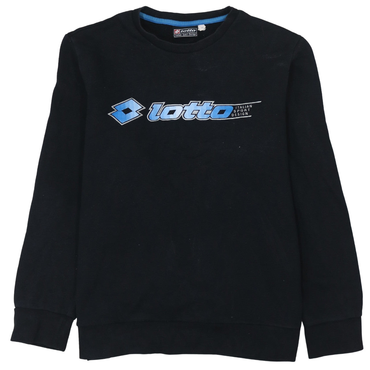 Lotto Men's Black XL Pullover Sweatshirt Crew Neck Sportswear