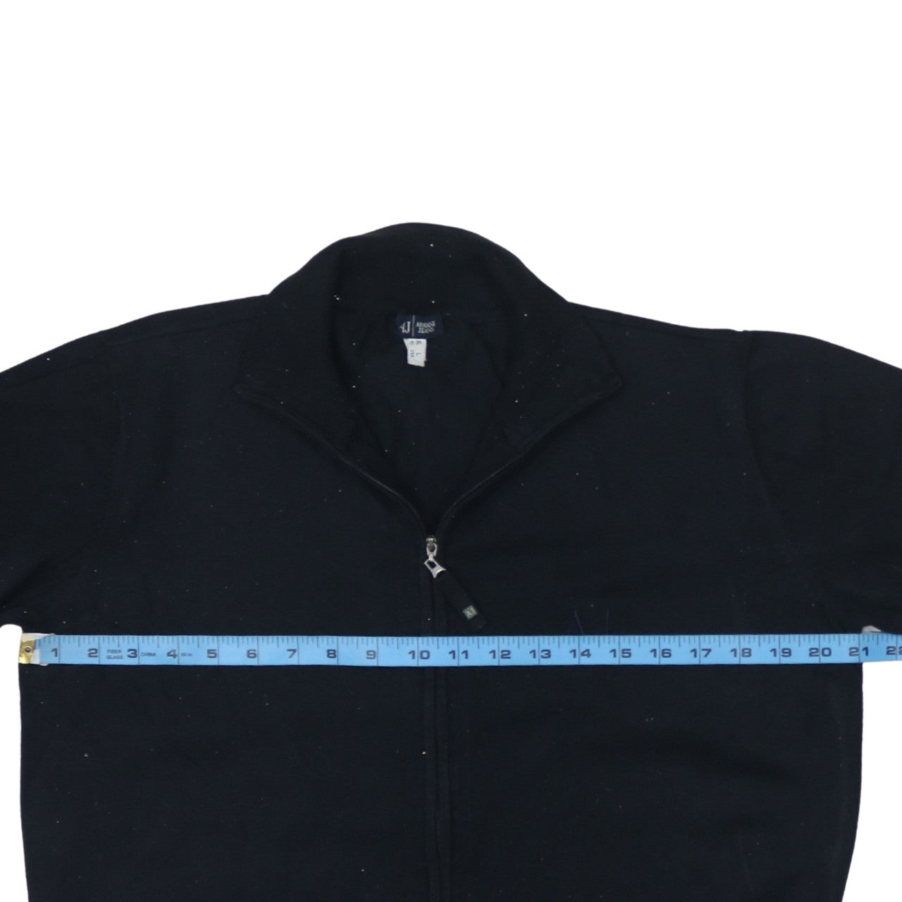 Armani Jeans Men's Black Full Zip Cotton Sweatshirt L