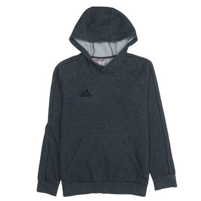 Additional front view of Adidas boys’ grey pullover hoodie lined fleece 13-14 years