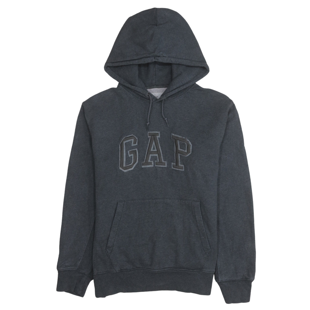 Gap Men's Grey Pullover Hoodie M Logo Fleece Sweatshirt