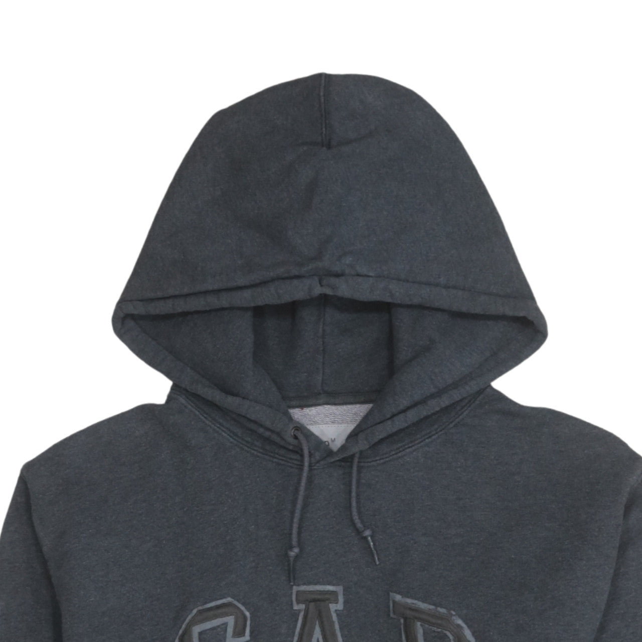 Gap Men's Grey Pullover Hoodie M Logo Fleece Sweatshirt