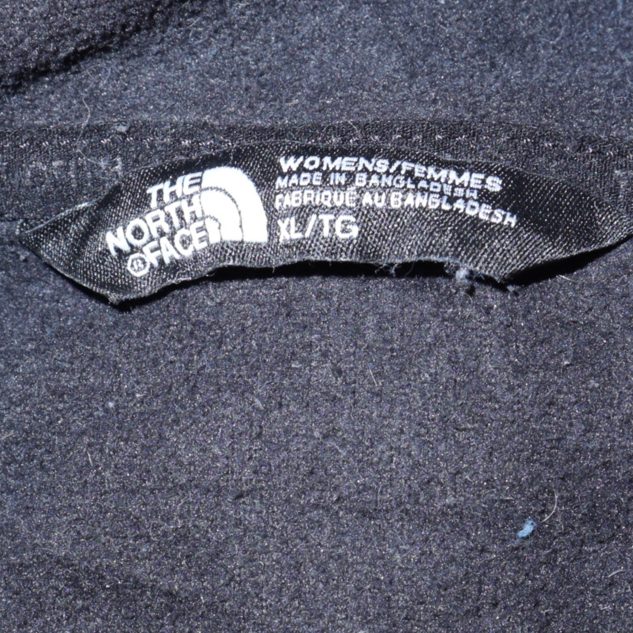 The North Face Womens Black Fleece Full Zip Jacket XL