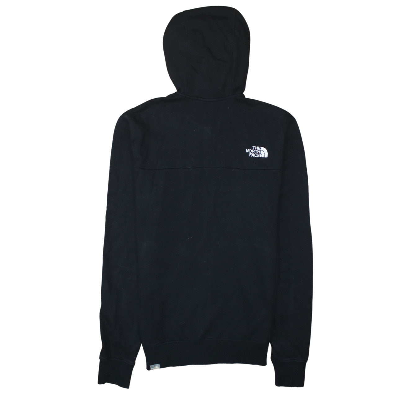 The North Face Boys Black Full Zip Hoodie Size S 100% Cotton Casual