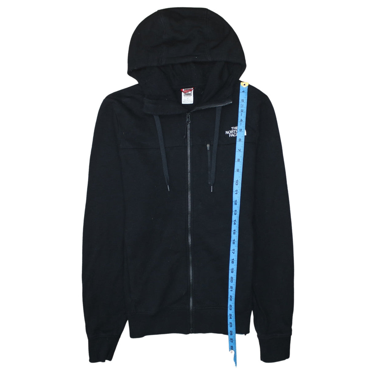 The North Face Boys Black Full Zip Hoodie Size S 100% Cotton Casual