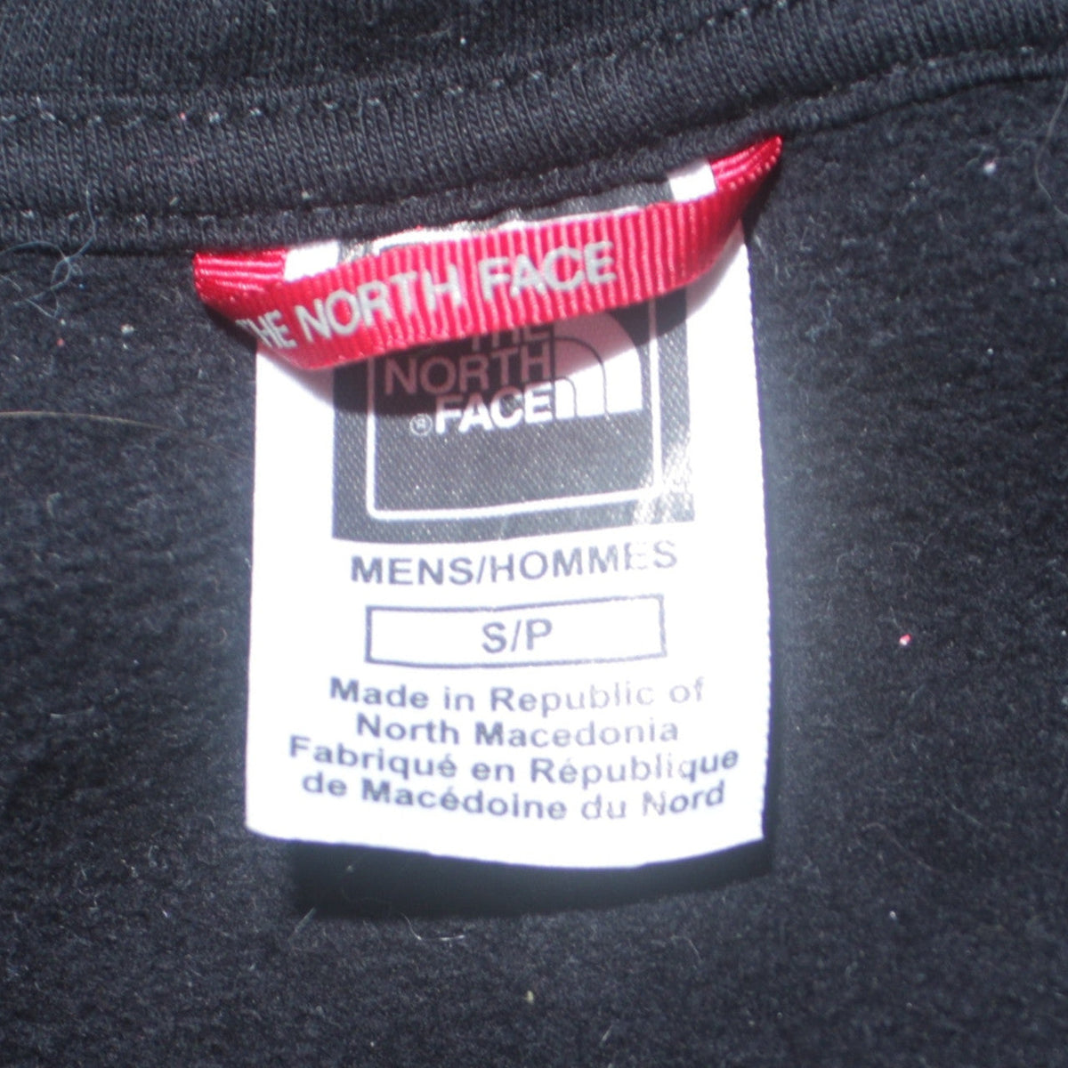 The North Face Boys Black Full Zip Hoodie Size S 100% Cotton Casual