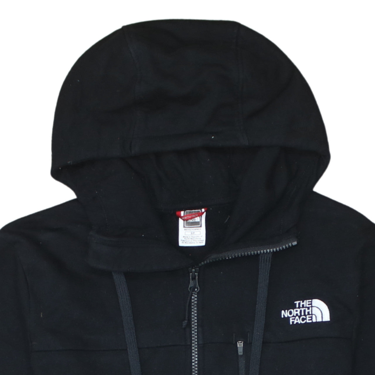 The North Face Boys Black Full Zip Hoodie Size S 100% Cotton Casual