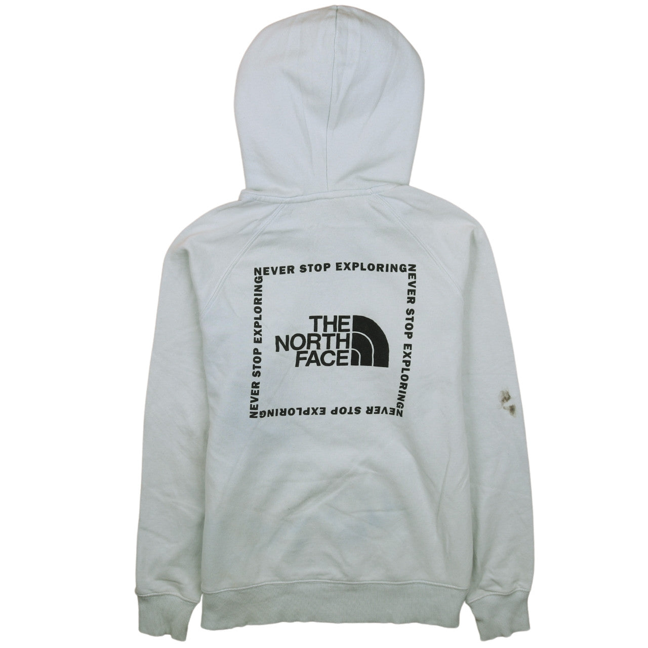 The North Face Unisex White Small Pullover Hoodie Graphic Logo