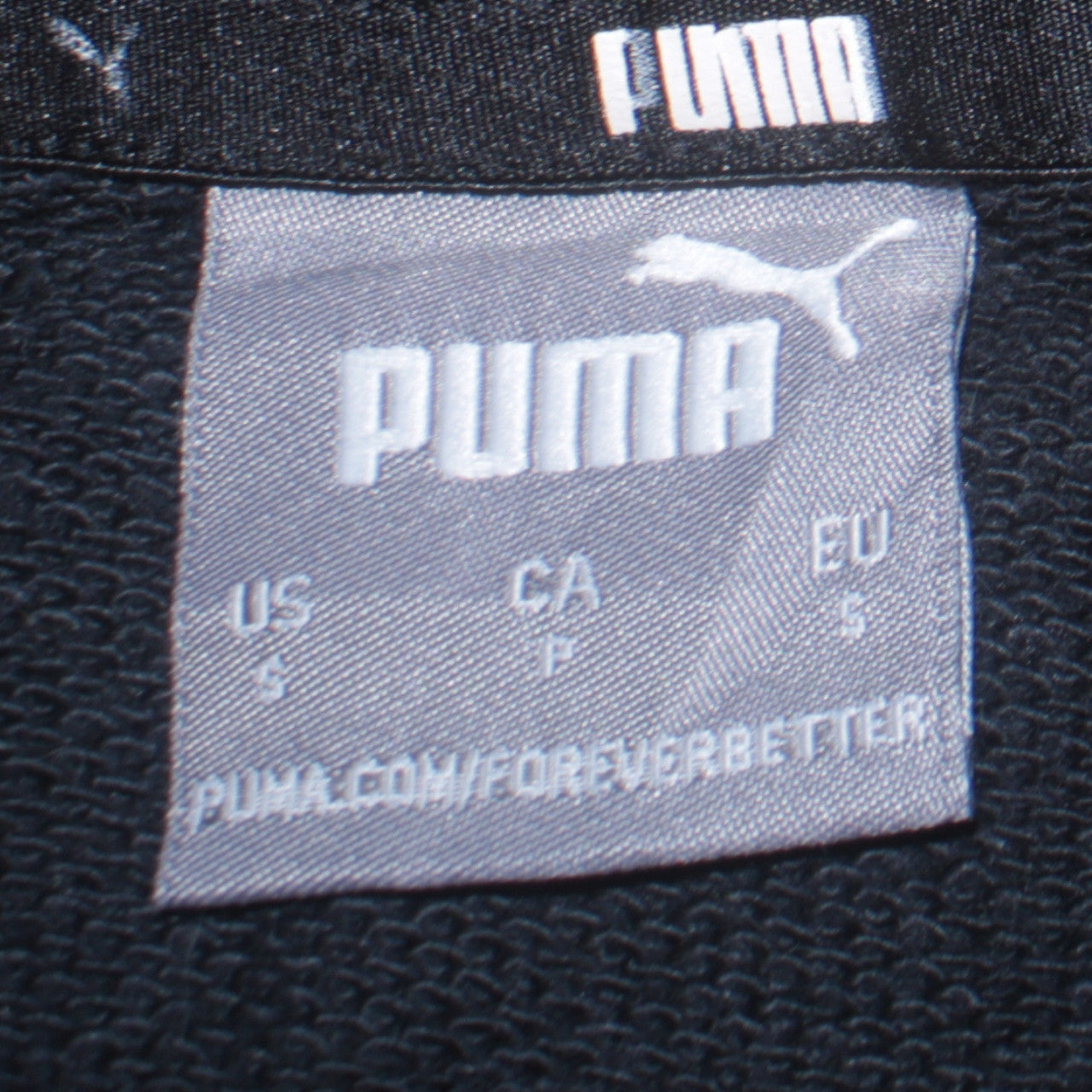 Puma Men's Black Pullover Hoodie S Logo Graphic Sportswear