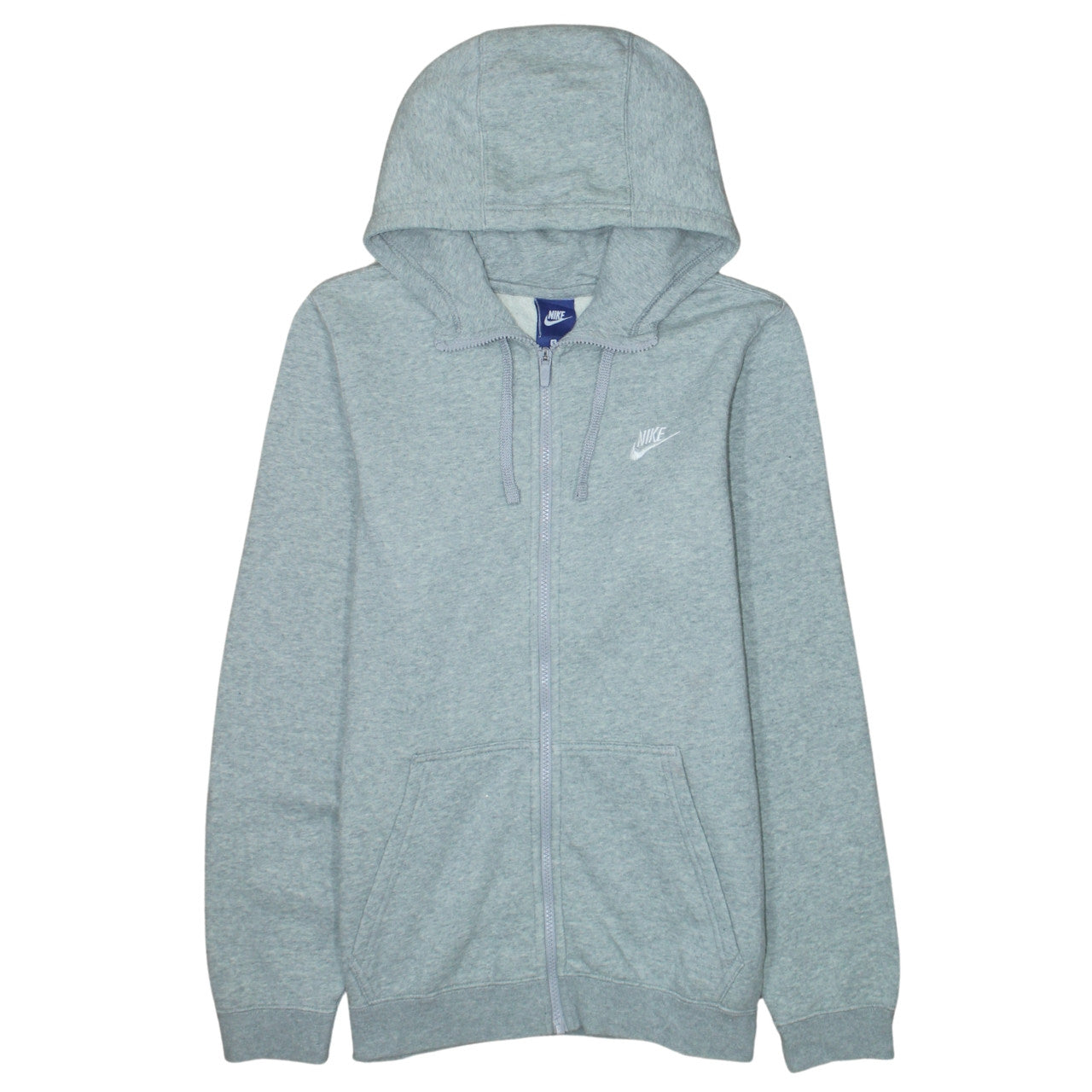 Nike Men's Grey Full Zip Hoodie Size S Classic Sportswear