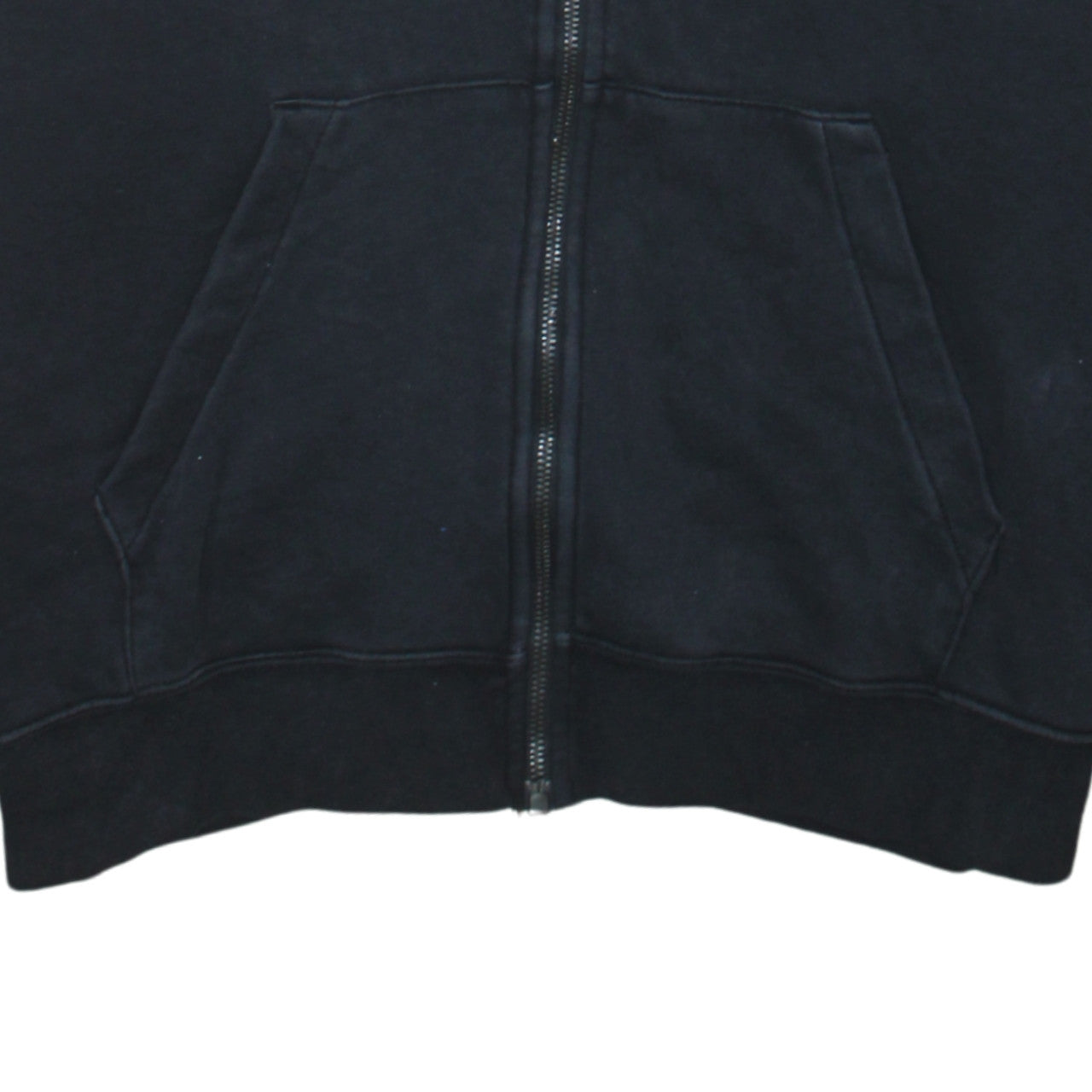 Nike Mens Black Full Zip Hoodie L Fleece Sweatshirt