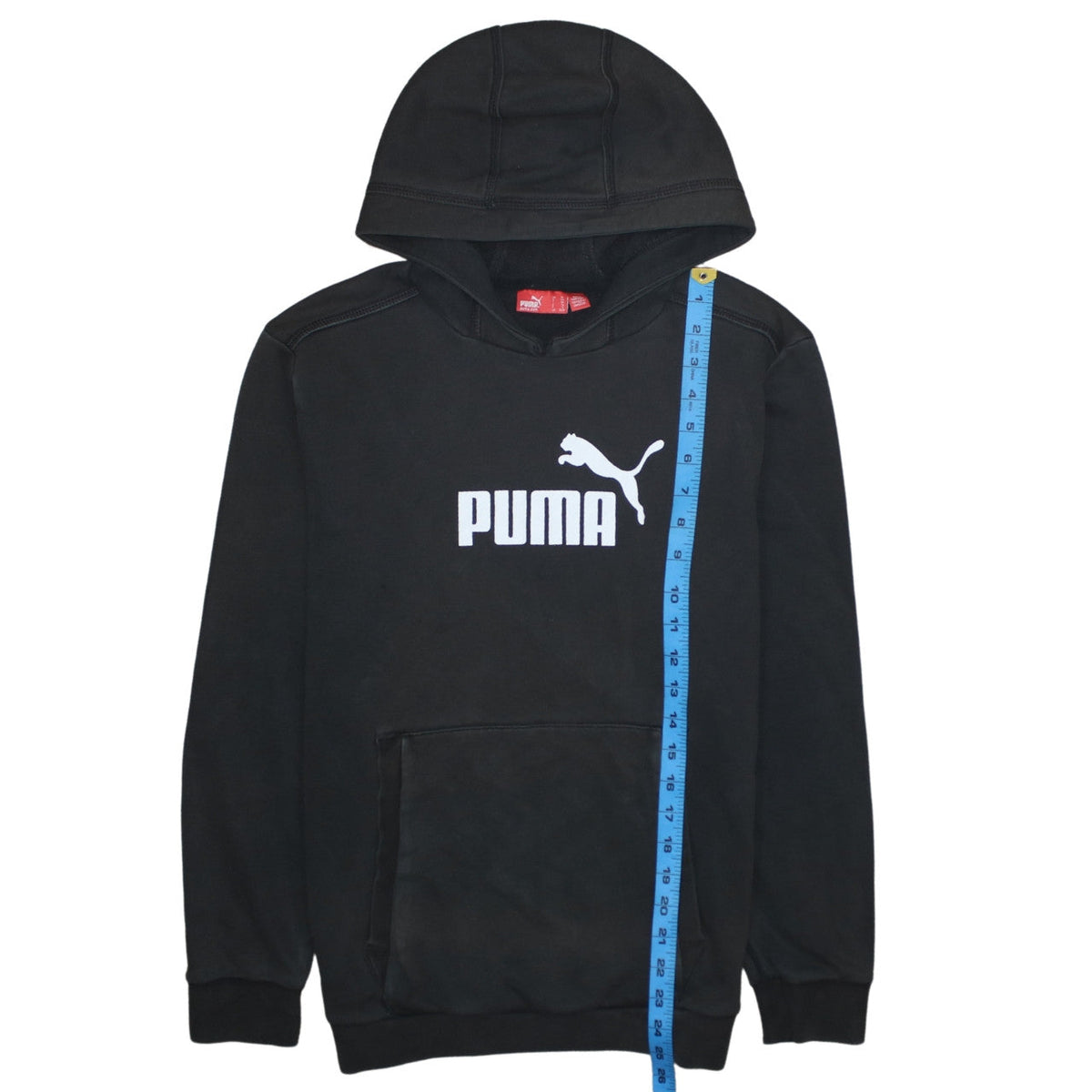 Puma Boys Black XL Pullover Hoodie Sweatshirt with Logo Print