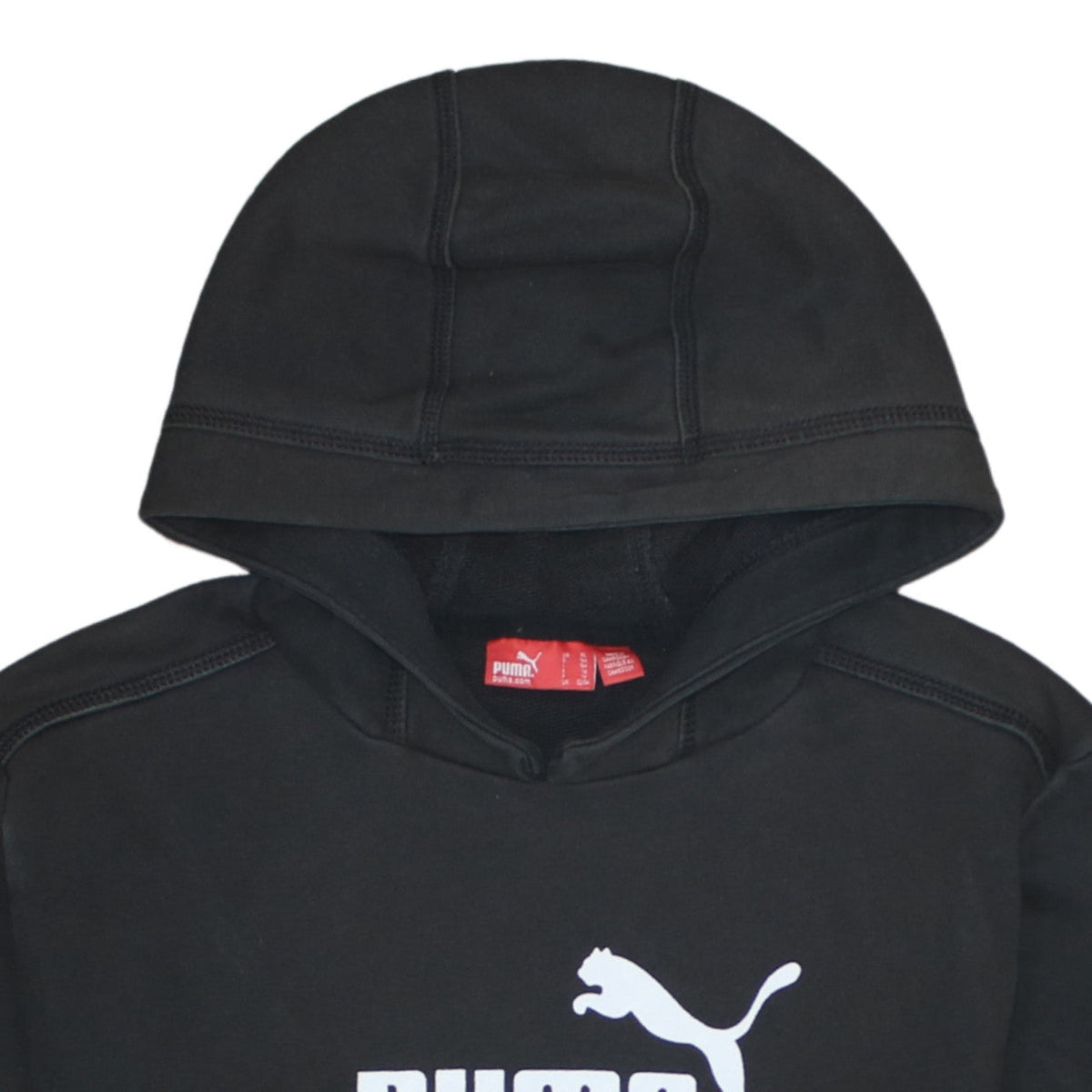Puma Boys Black XL Pullover Hoodie Sweatshirt with Logo Print