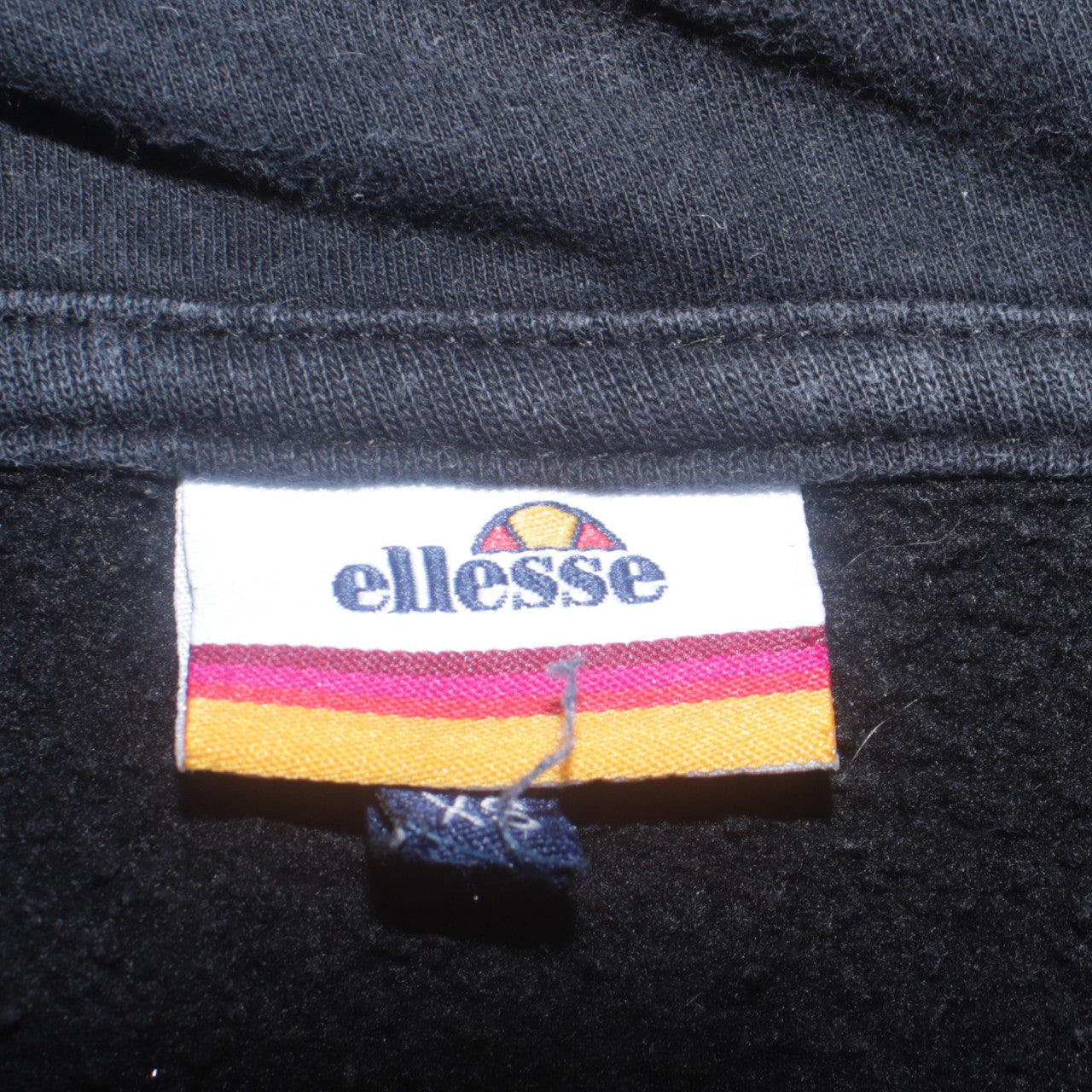 Ellesse Men's Black Pullover Hoodie Size L Logo Fleece Sweatshirt
