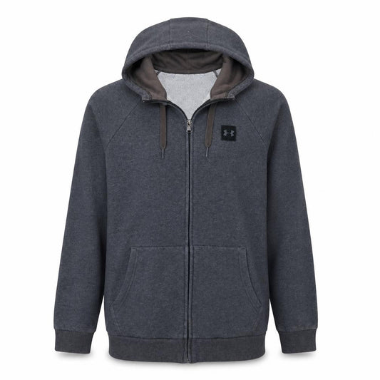 Under Armour Men's Grey Full Zip Hoodie Small Fleece