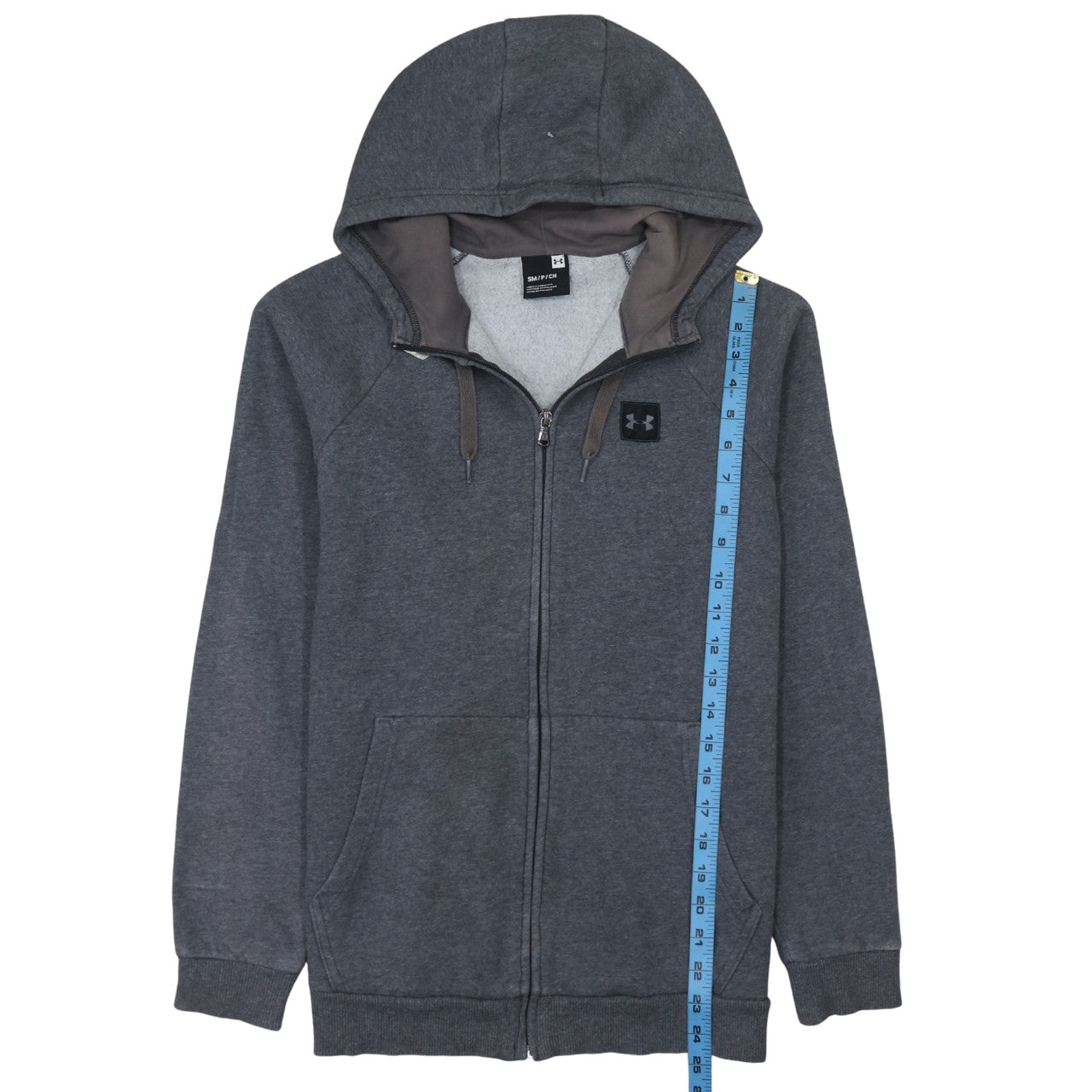 Under Armour Men's Grey Full Zip Hoodie Small Fleece