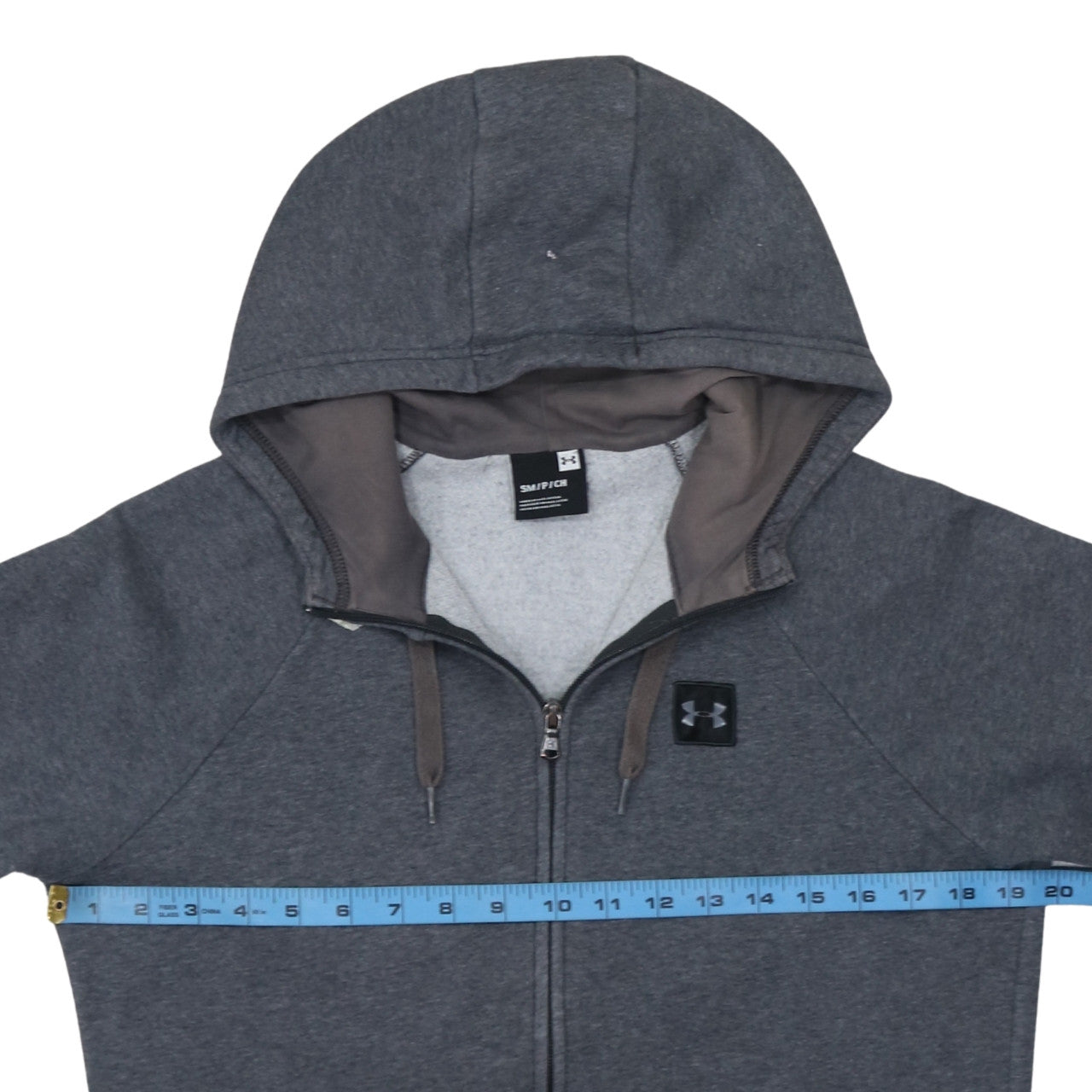 Under Armour Men's Grey Full Zip Hoodie Small Fleece