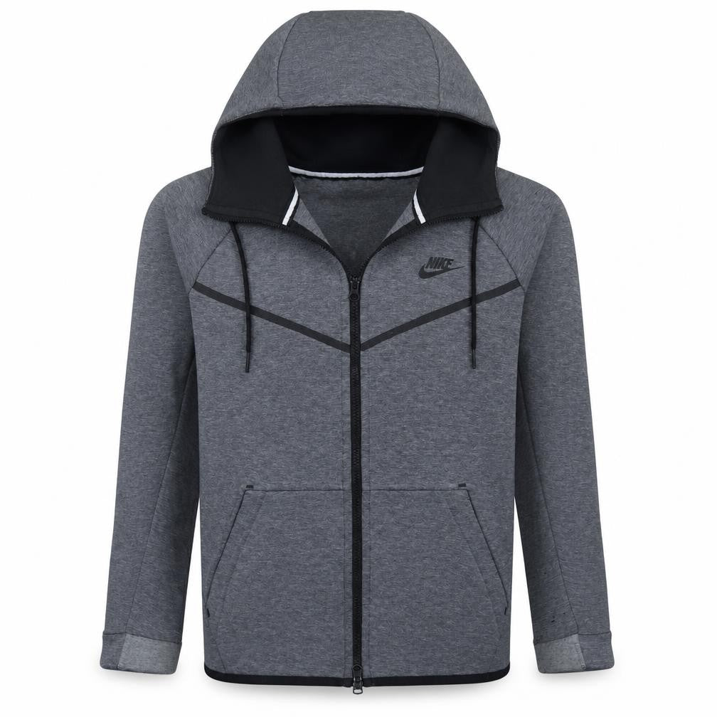 Nike Men's Grey Full Zip Hoodie Size S Sportswear Sweatshirt