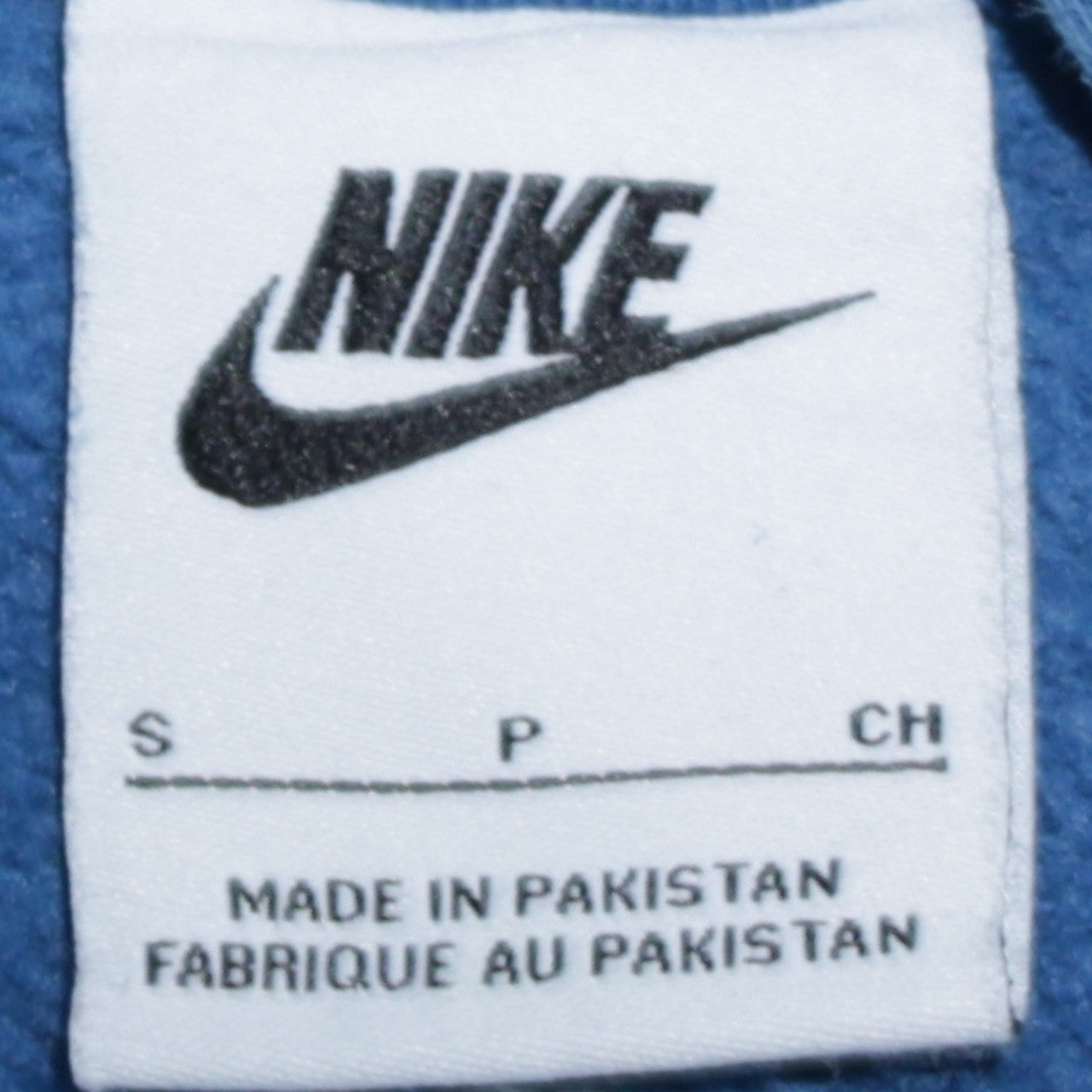Nike Men's Blue Pullover Hoodie Small Fleece Embroidered Logo Sportswear