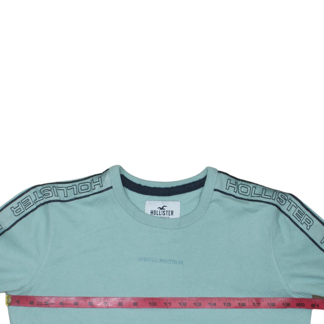 Hollister Men's Blue XS Logo Pullover Crew Neck Sweatshirt