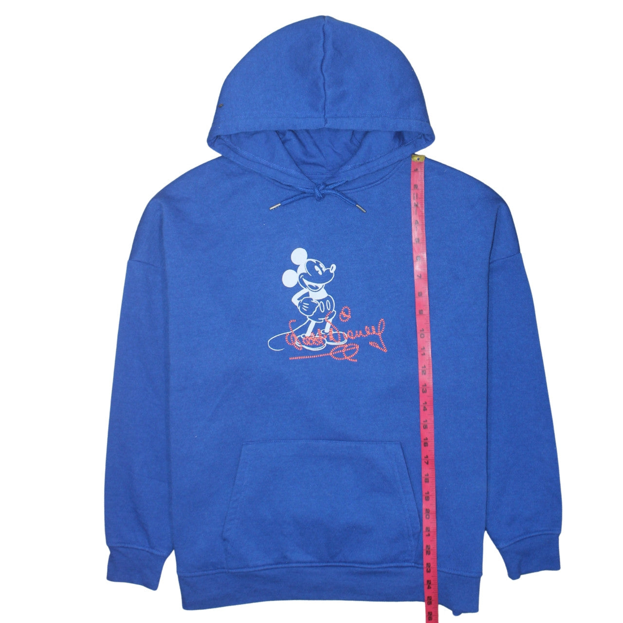 Primark Disney Blue Mickey Mouse Unisex Hoodie Size S Pullover Fleece
