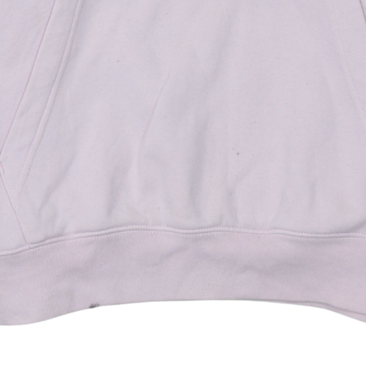 Nike Women Pink Pullover Hoodie Medium Cotton Blend Logo Sweatshirt