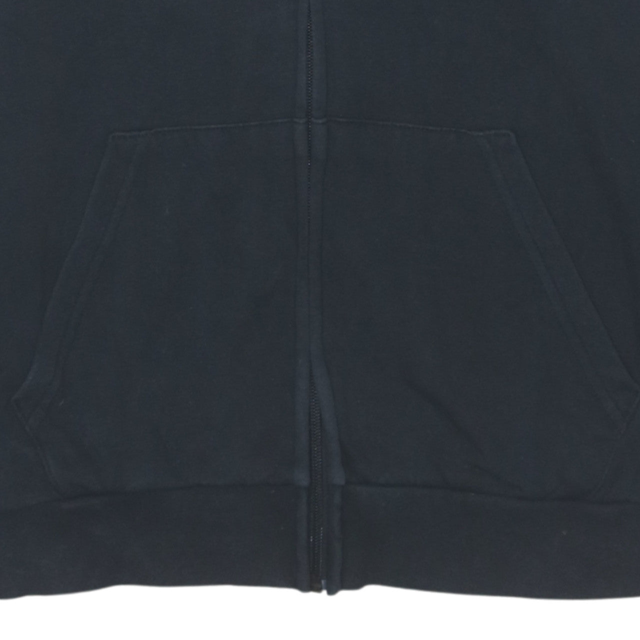Adidas Womens Black Full Zip Hoodie Medium Classic 3-Stripes Jacket
