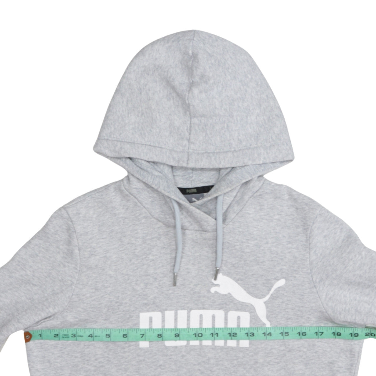 Puma Womens Grey Hoodie UK 12 Pullover Logo Hooded Sweatshirt
