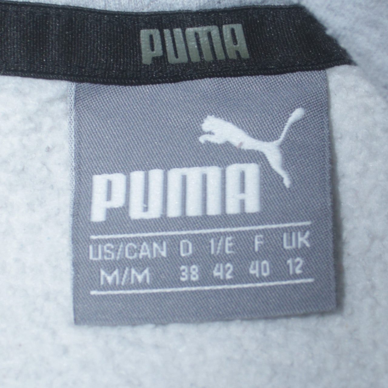 Puma Womens Grey Hoodie UK 12 Pullover Logo Hooded Sweatshirt