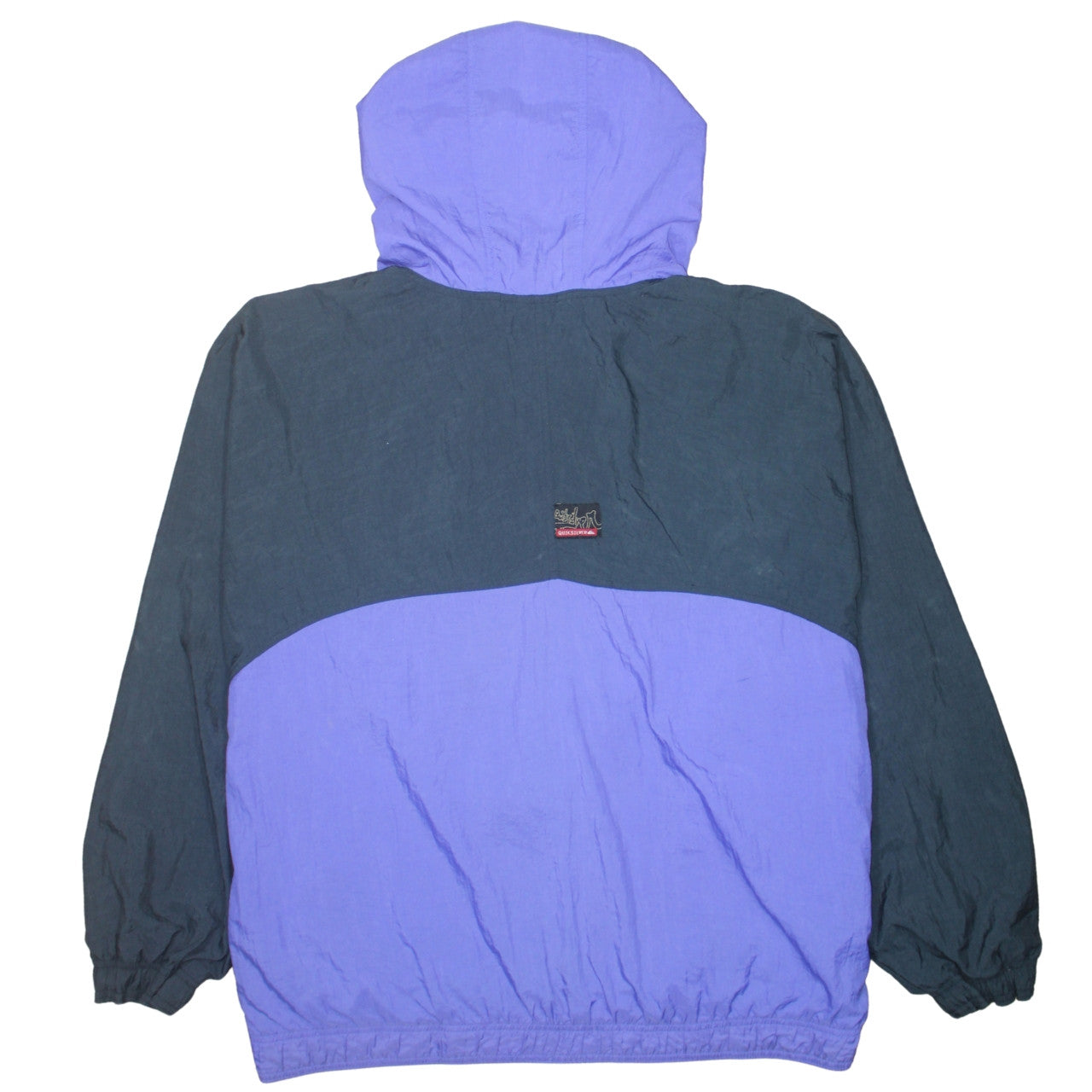 Vintage Nike Men's Purple Black Hooded Anorak Windbreaker Jacket XL