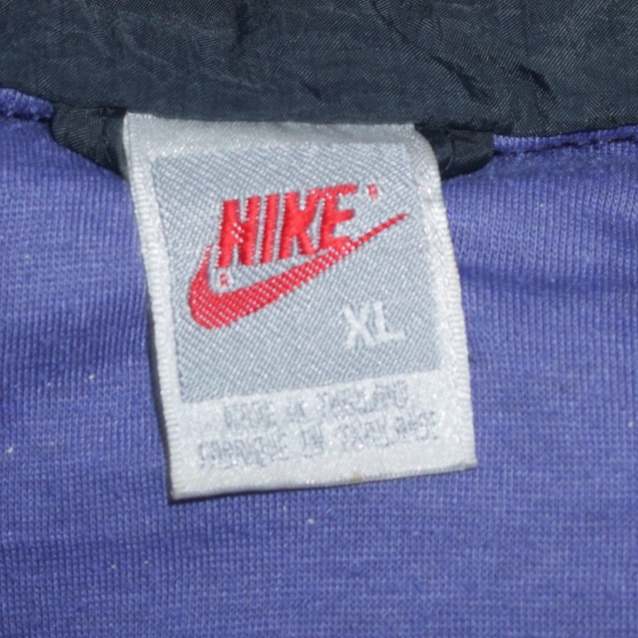 Vintage Nike Men's Purple Black Hooded Anorak Windbreaker Jacket XL