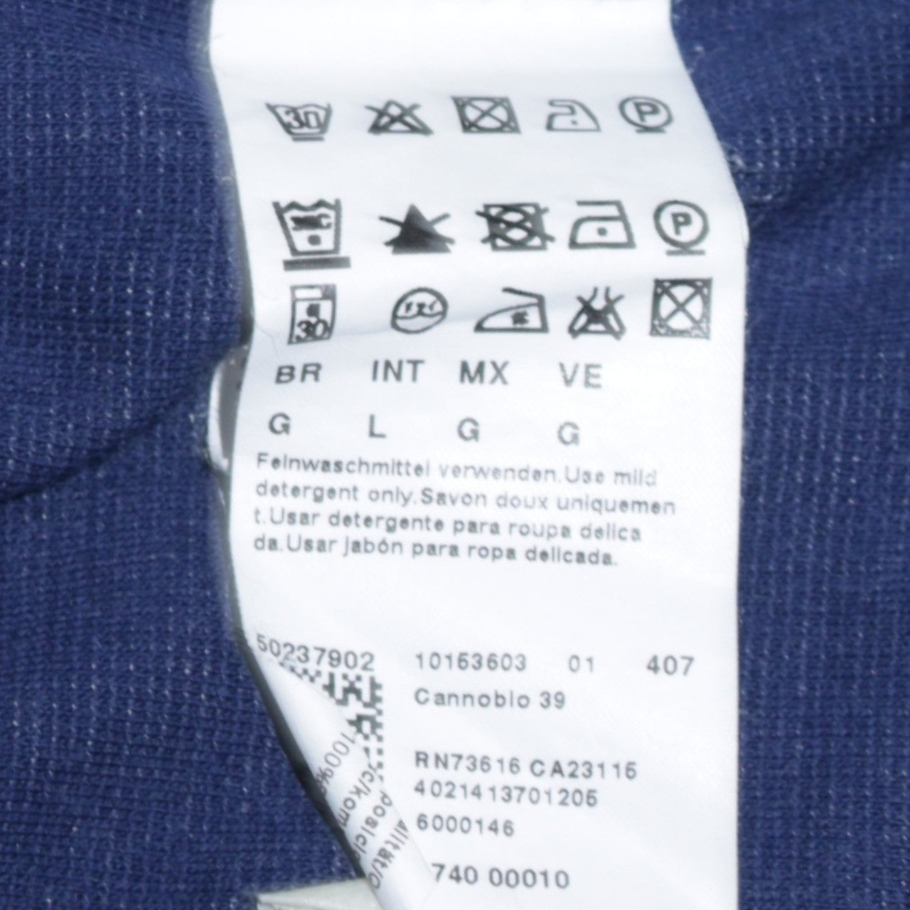 Hugo Boss Men's Blue Regular Fit Full Zip Sweatshirt Size L