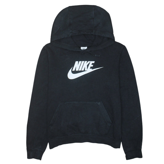Nike Men's Black Pullover Hoodie Small Graphic Fleece Sweatshirt