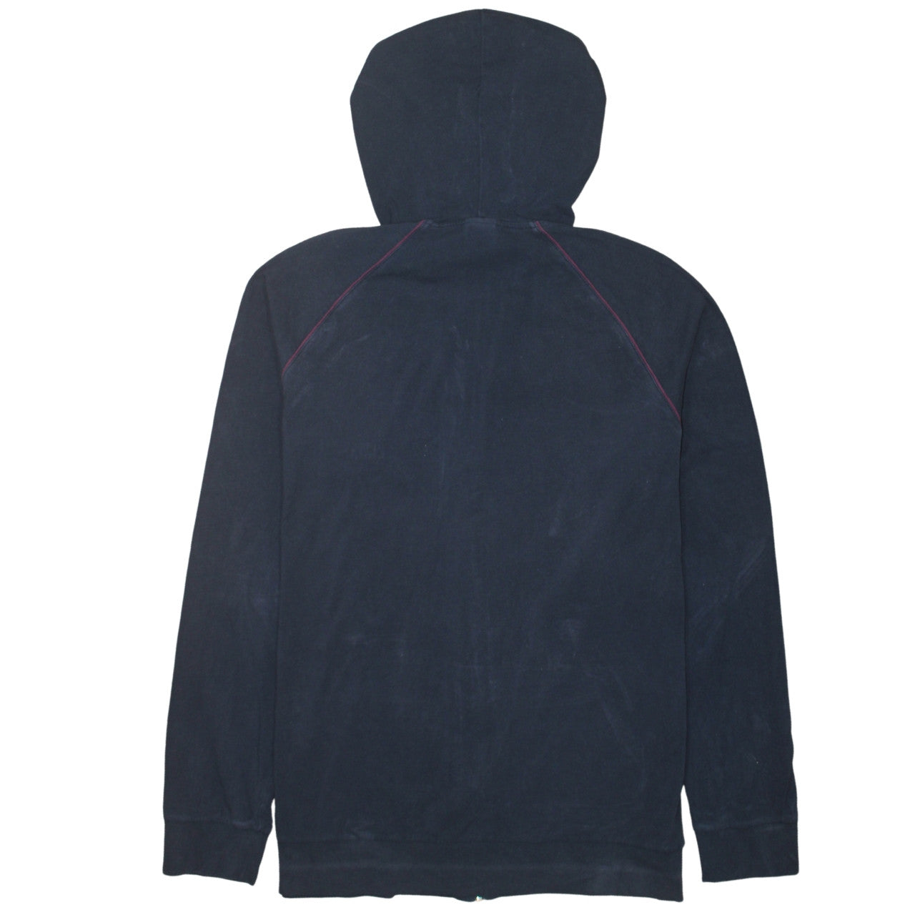 Hugo Boss Womens Navy Full Zip Hoodie Size L Cotton Blend